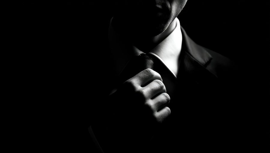 Photo, costume sombre